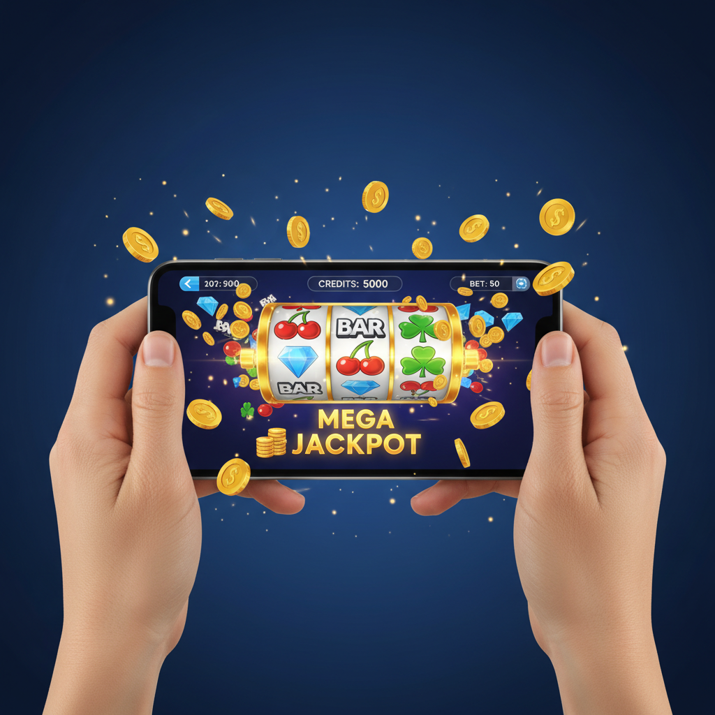 Mobile casino gaming on smartphone - play pokies and table games on iOS and Android devices in Australia